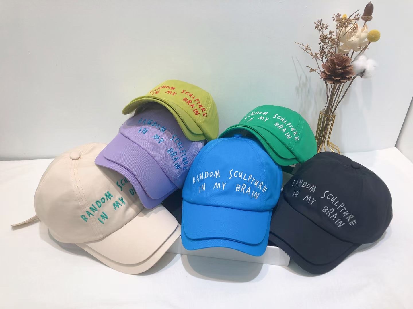 New trendy double-brim baseball cap and casual sun hat details Picture