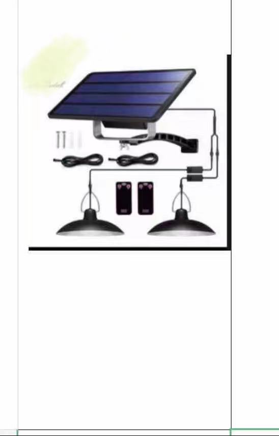 Solar-powered one-to-two chandelier detail image 1