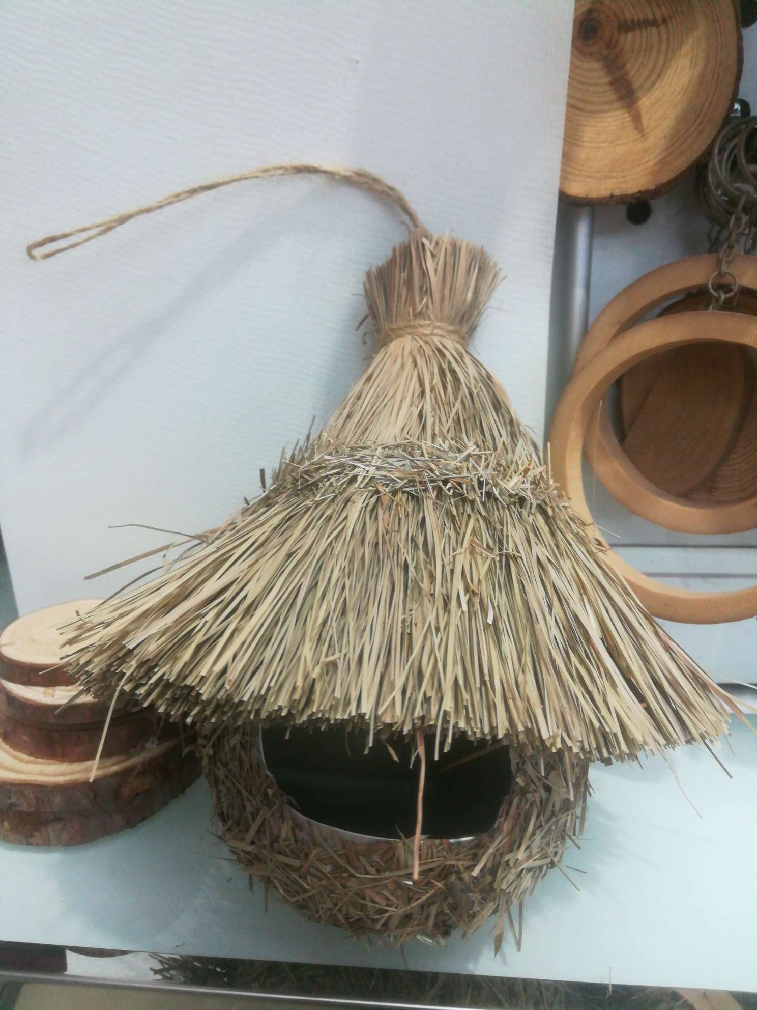 2021纯手工天然材质仿真鸟巢挂件GL-20详情图6