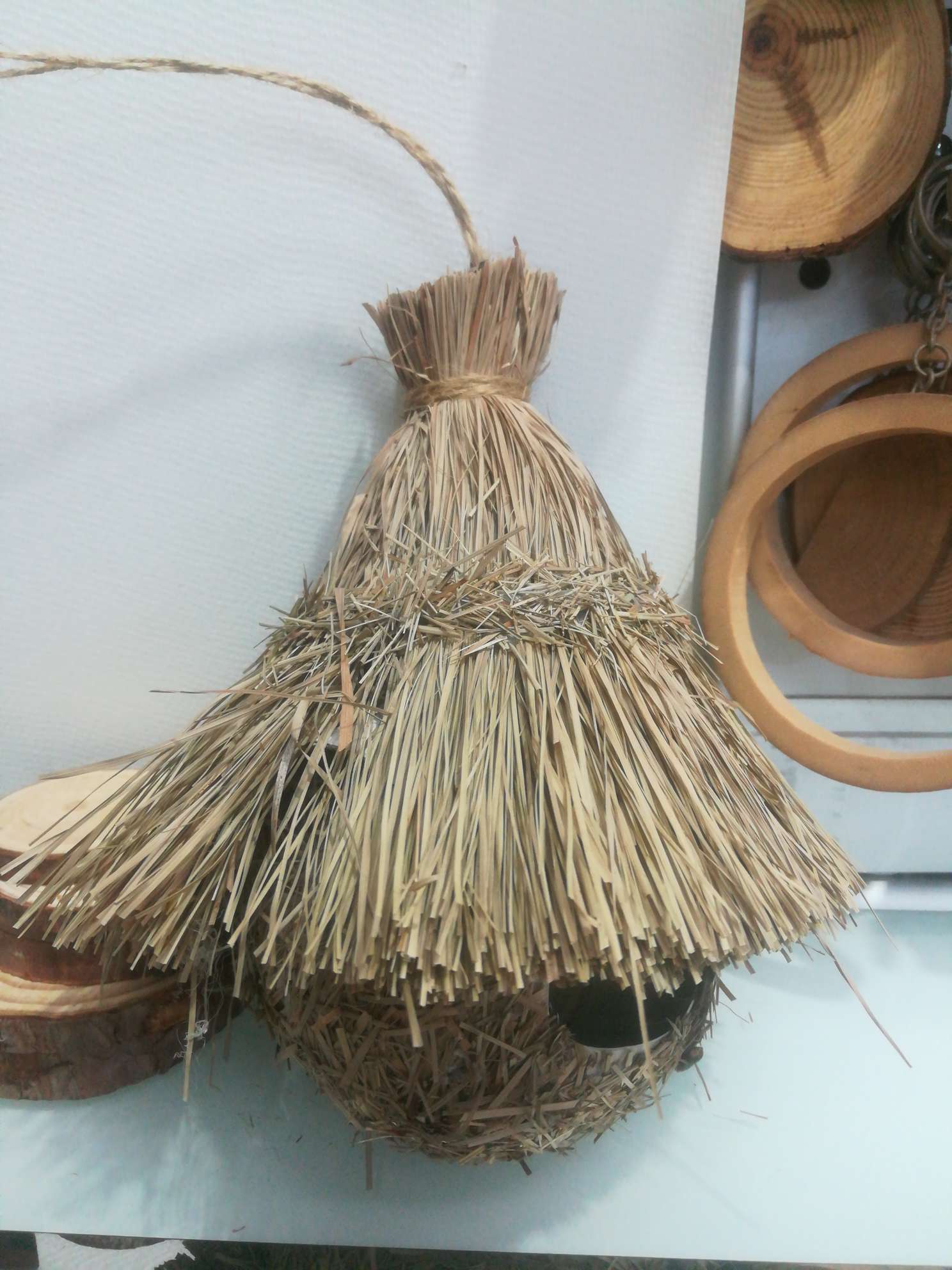 2021纯手工天然材质仿真鸟巢挂件GL-20详情图5