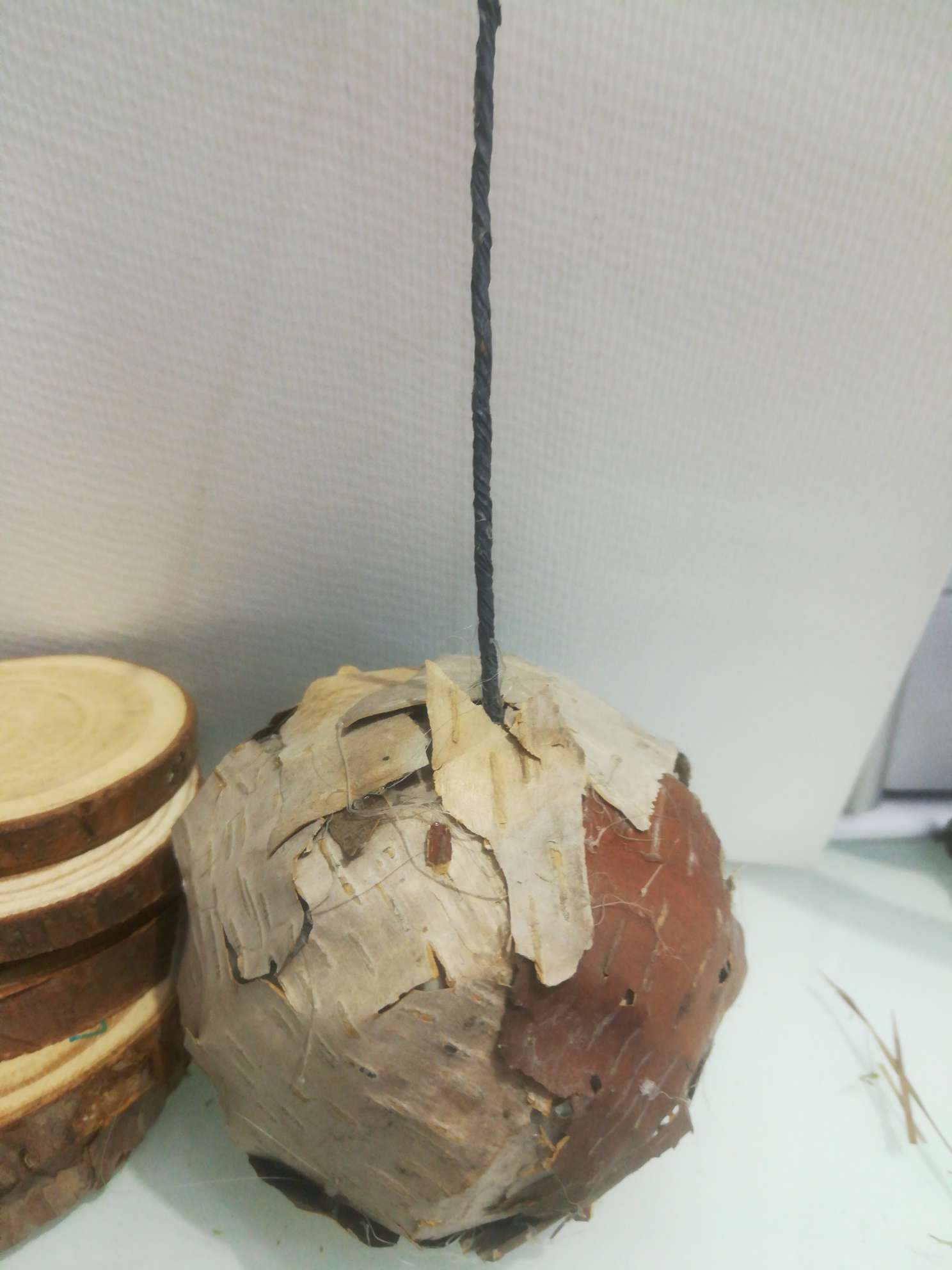 2021纯手工天然圆形仿真鸟巢挂件GL一06详情图5