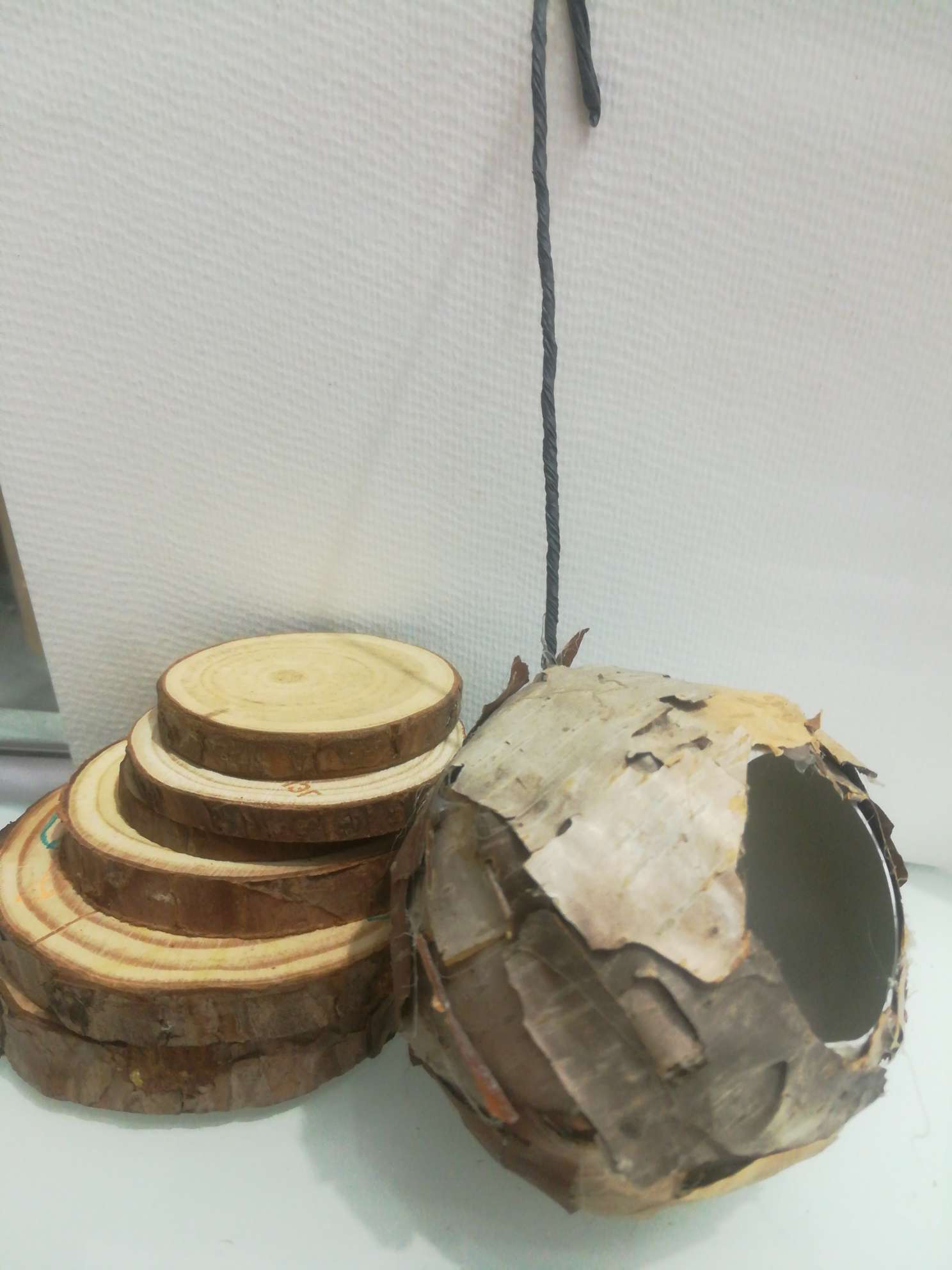 2021纯手工天然圆形仿真鸟巢挂件GL一06详情图4