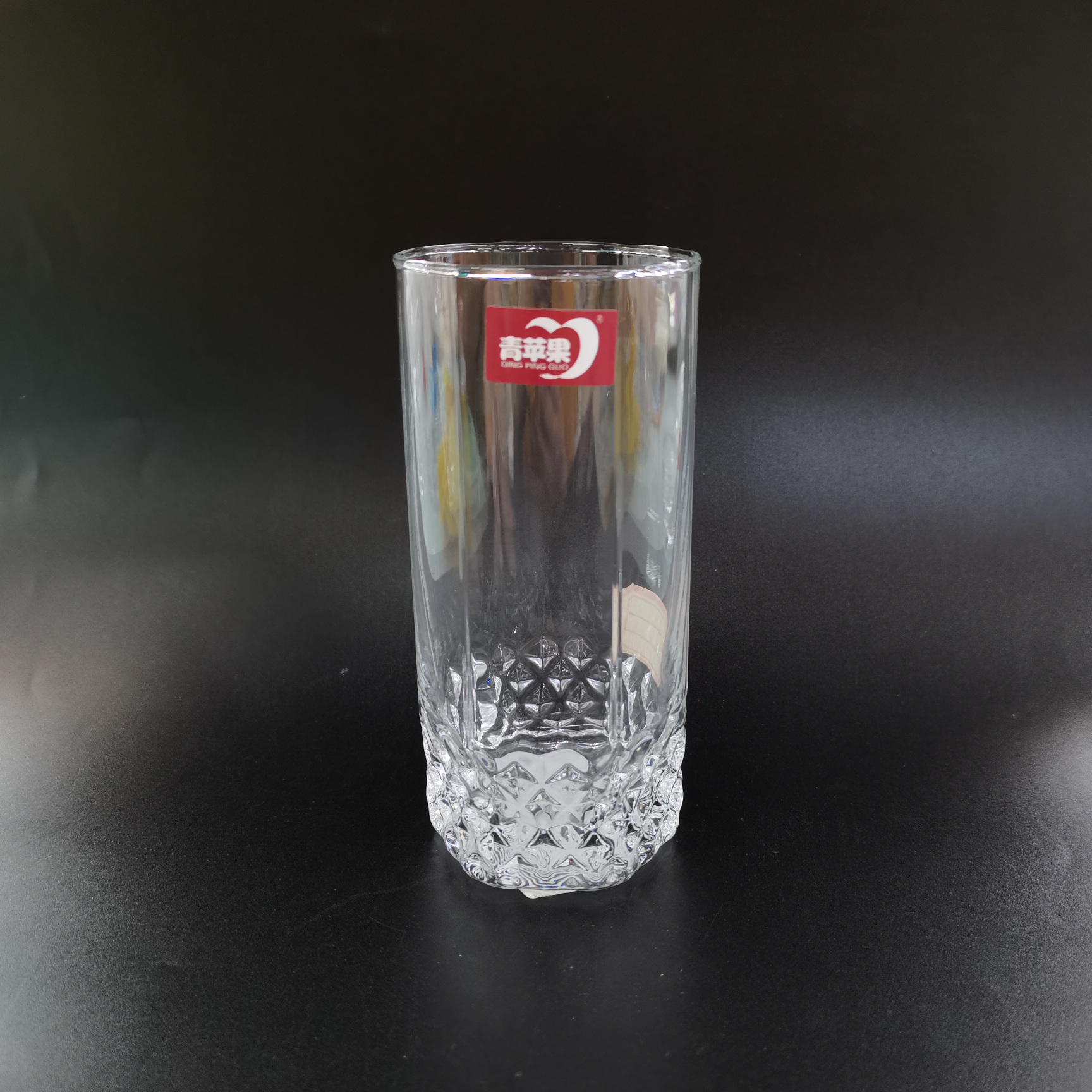 JS5001 德力压吹钻石底水杯 330ML