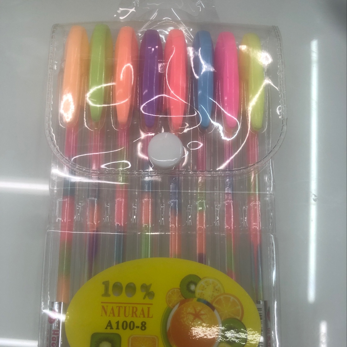 A100-8 bags of colorful flash pens