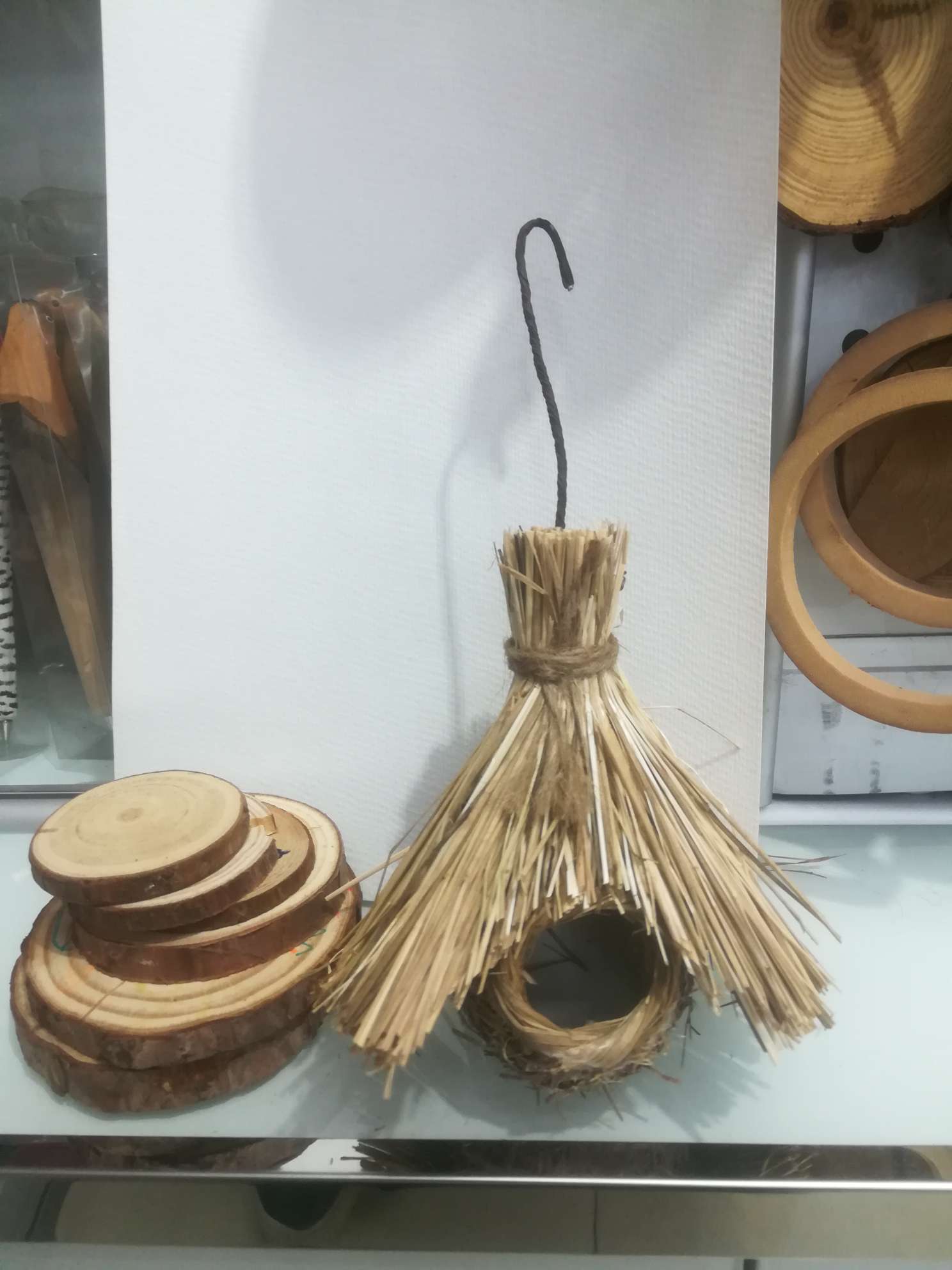 2021纯手工天然材质仿真鸟窝挂件GL一13详情图5