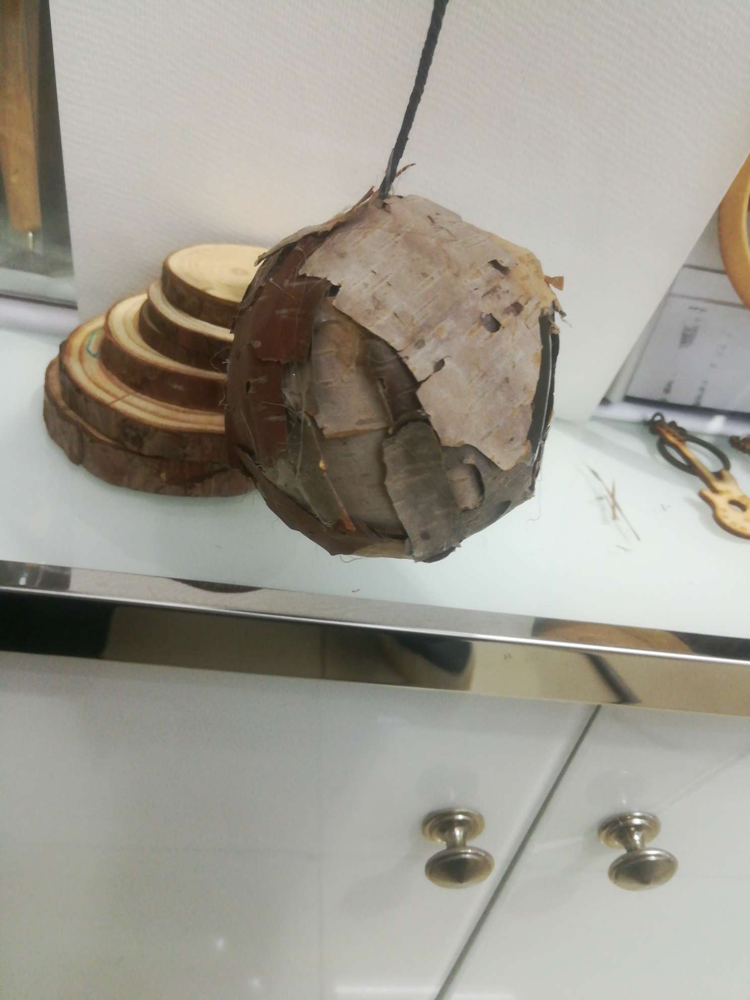 2021纯手工天然圆形仿真鸟巢挂件GL一06详情图6