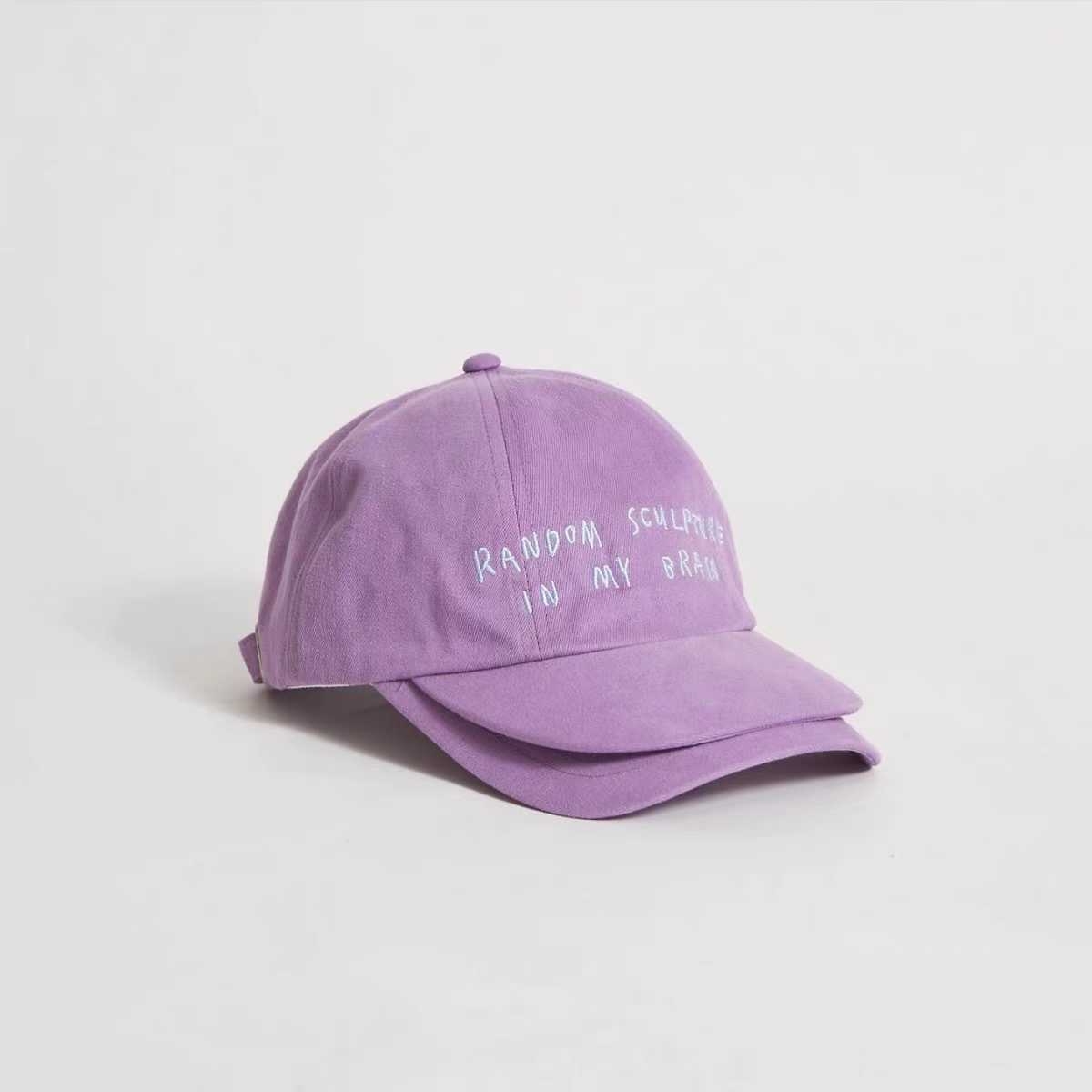 New trendy double-brim baseball cap and casual sun hat detail image 5