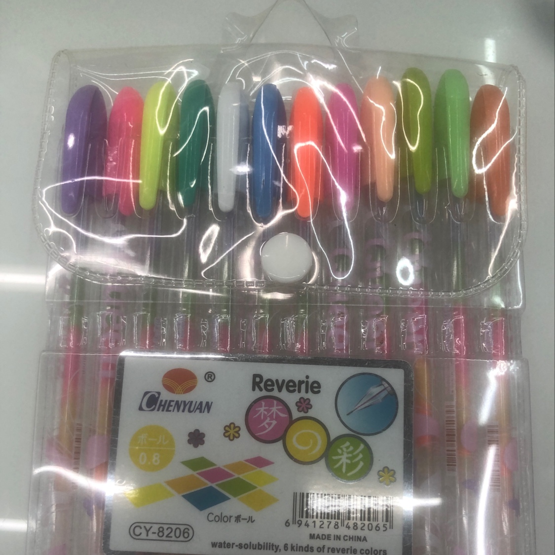 Bag 8206-12 of colorful flash pens
