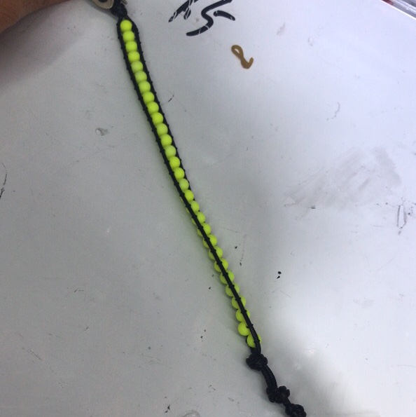 Yellow bead bracelet