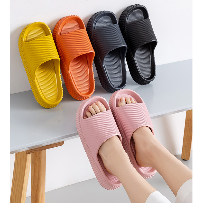 Rubber and plastic thick sole drag for men and women