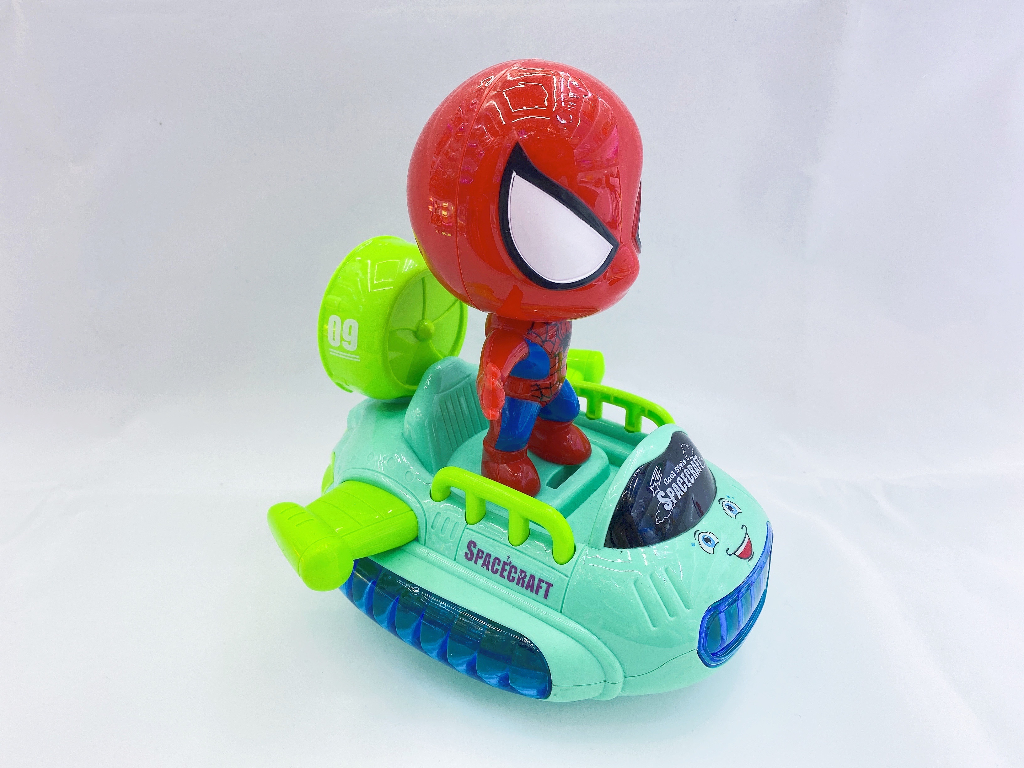 蜘蛛侠太空飞船返回舱电动玩具地摊细节图
