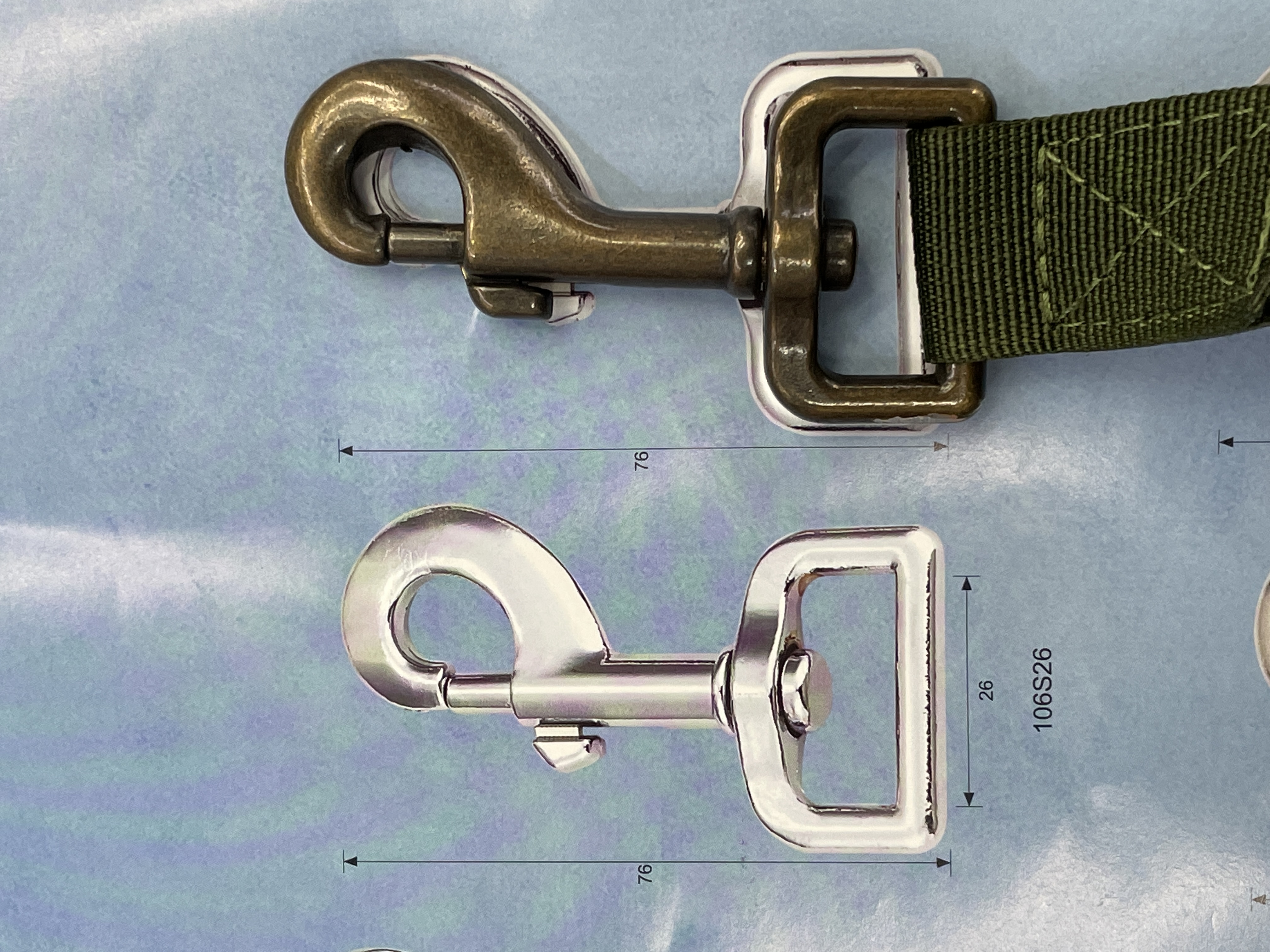 《华典辅料》DHD五金锌合金金属挂勾织带扣详情图1