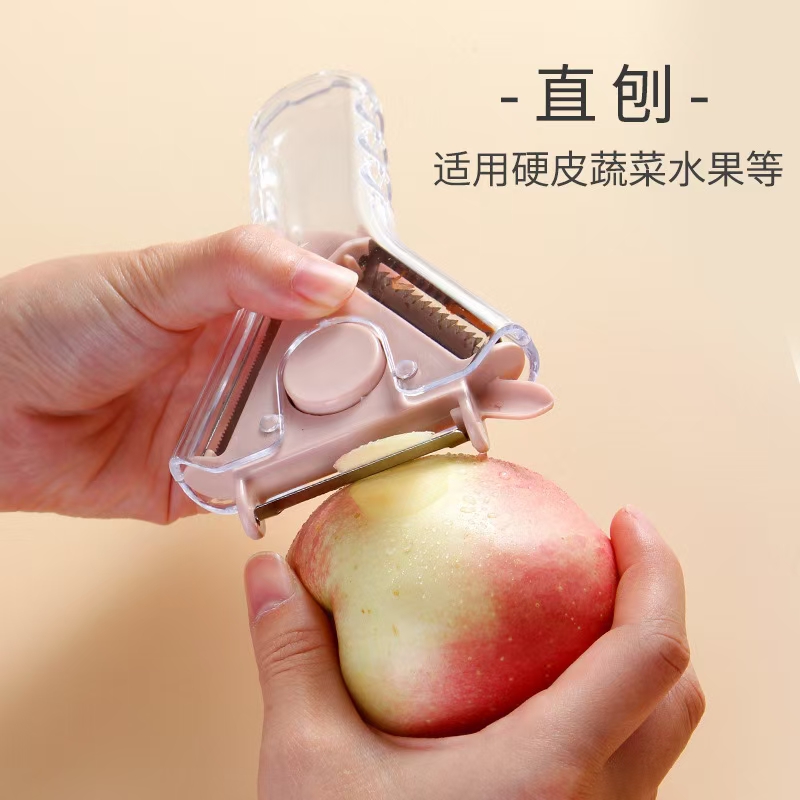 三合一削皮器 旋转削皮刀 创意瓜果刨子 厨房工具刨丝器详情图5