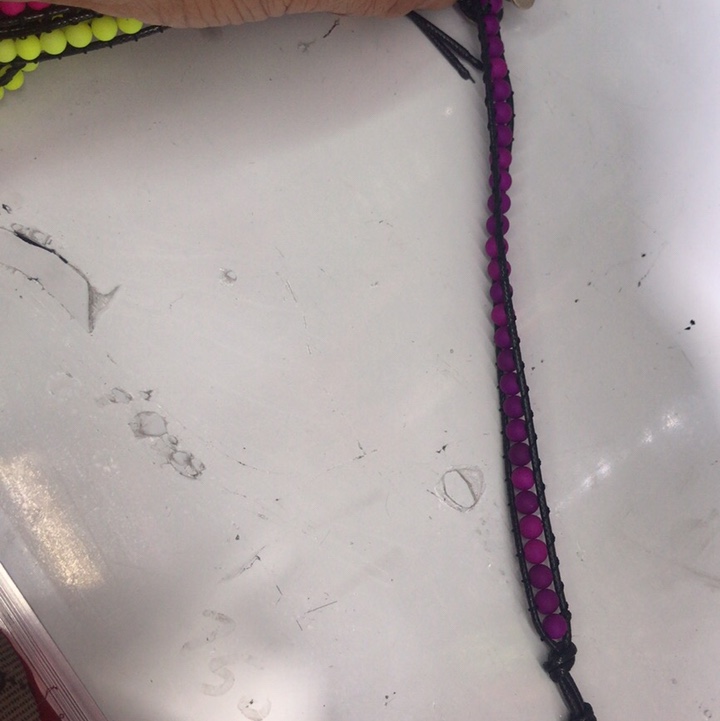Purple bead bracelet thumbnail