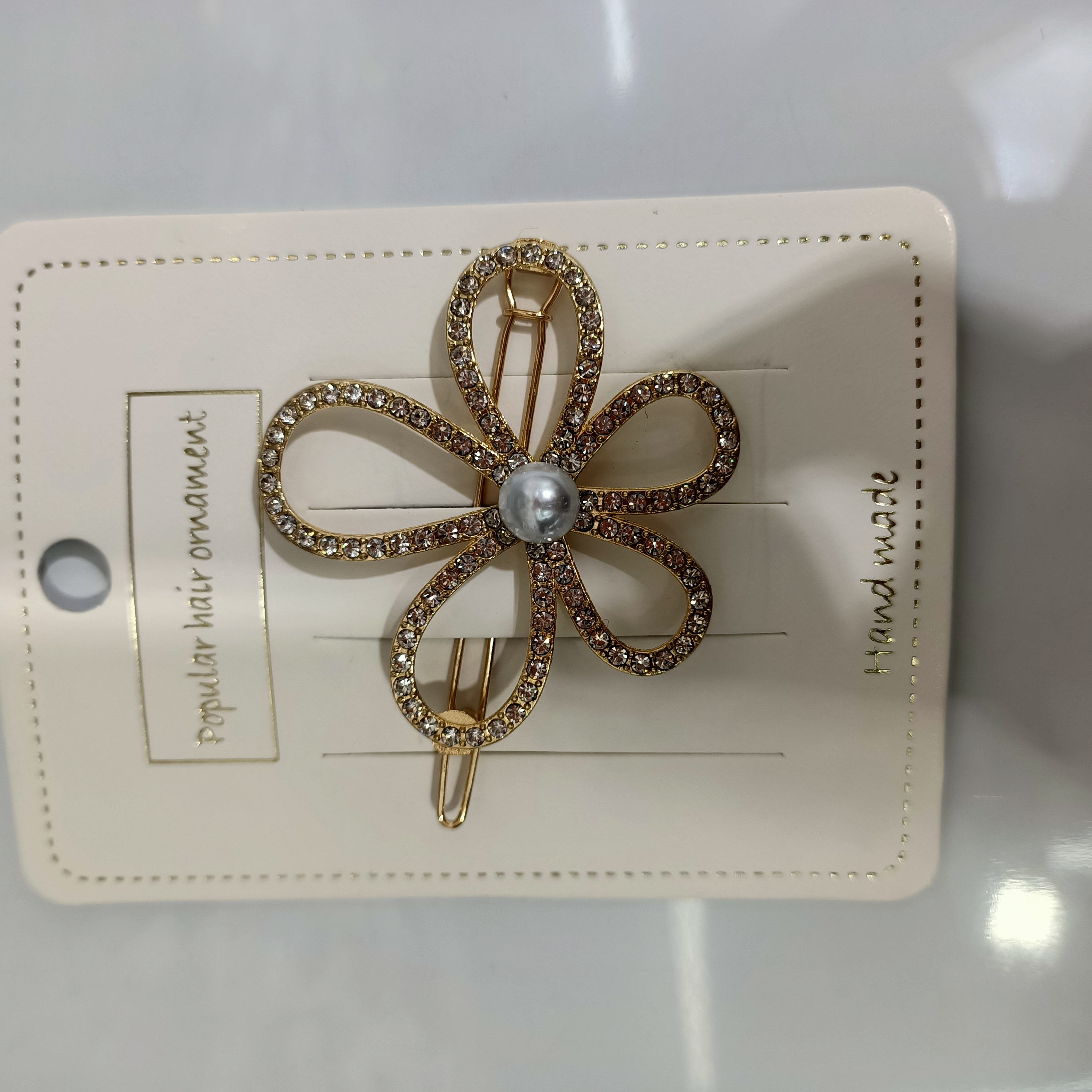 Five flower clips
