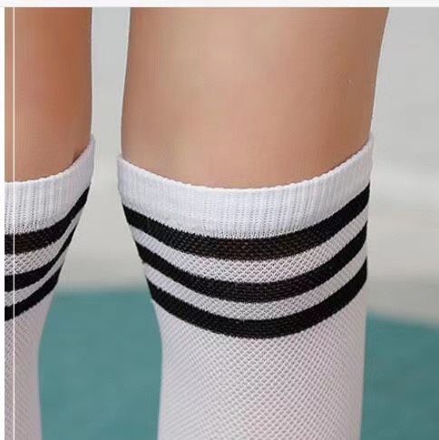 条纹透气袜