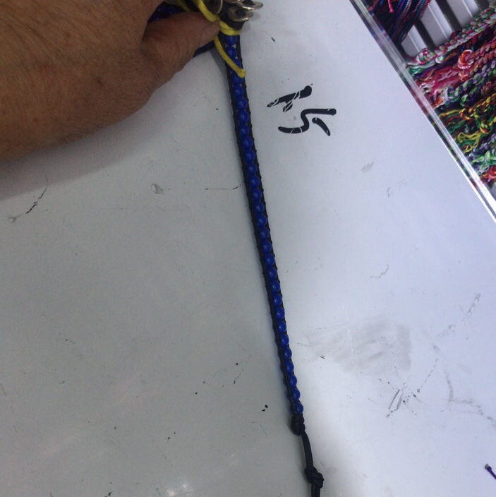 Blue bead bracelet