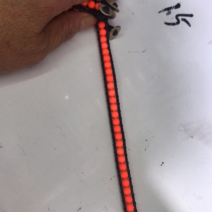 Orange bead bracelet