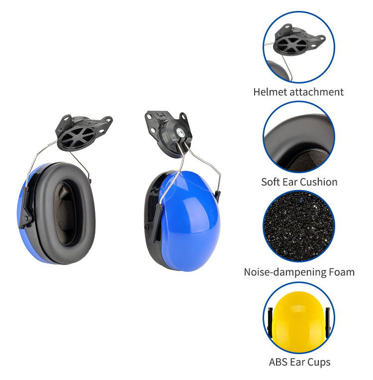 厂家直供 ABS防护耳罩 护听力降噪音 与安全帽配套使用详情图1