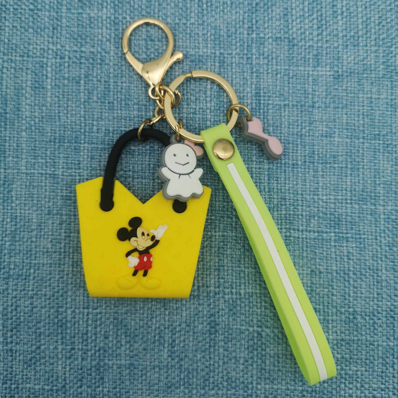Yellow Bag Soft Glue Pendant