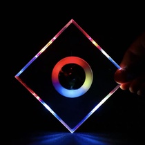 Ultra-thin light-up coasters Bar led cocktail coasters Light-up acrylic coasters Car light-up coasters square color