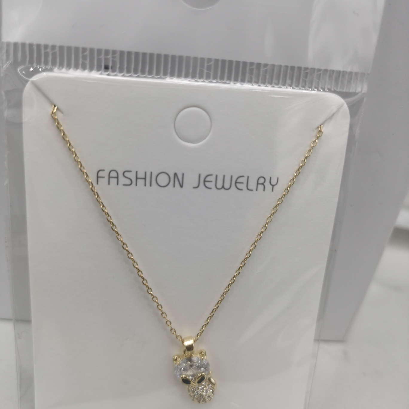 2430-3 Gold copper necklace