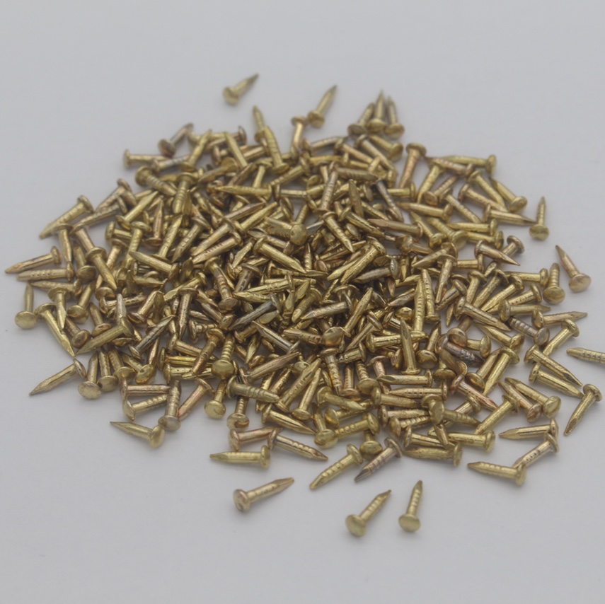 1.2*6mm round head nails (yellow) are sold by jin