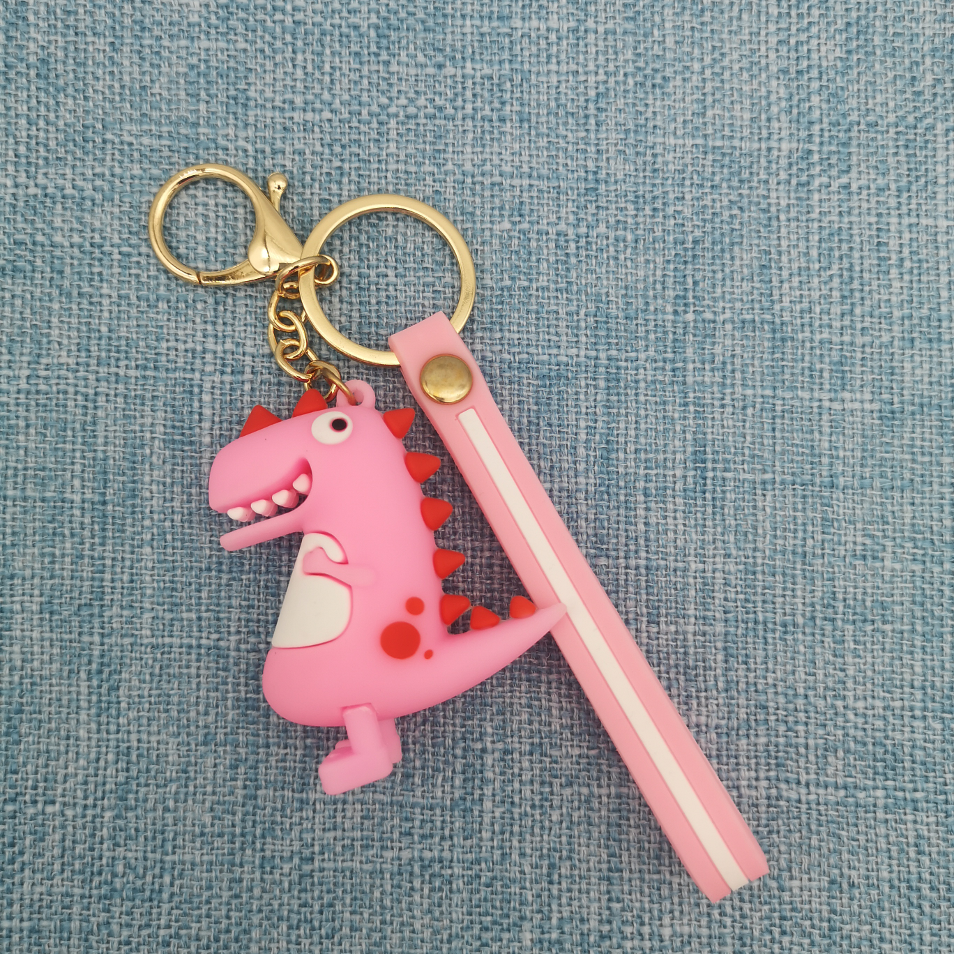 Pink Dinosaur Soft Glue Pendant