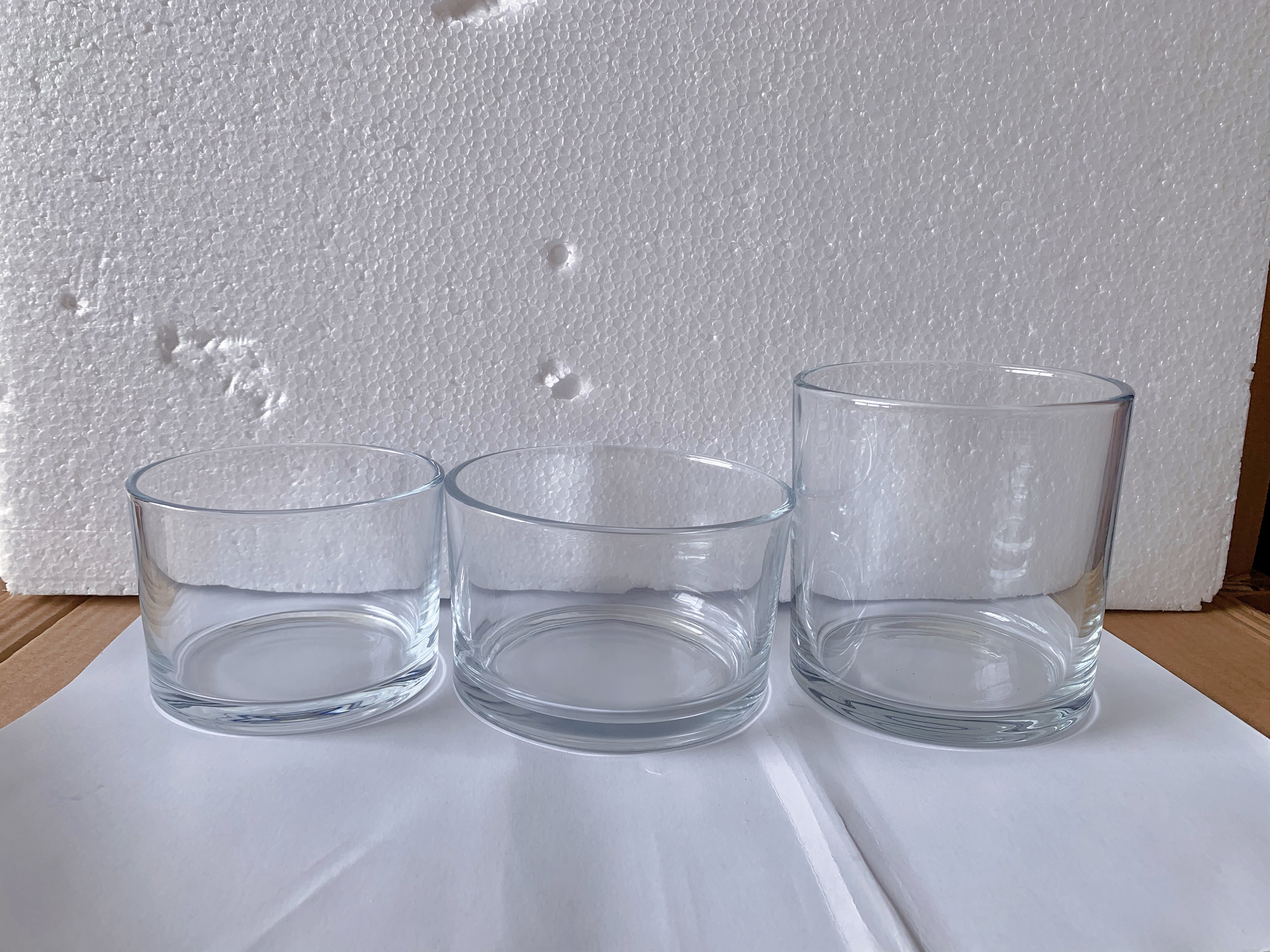 Thickened transparent glass straight tube cups, hydroponic vases, succulent flower POTS, cold drink cups, diameter wax cups, lotus vases wholesale 2 pic 9