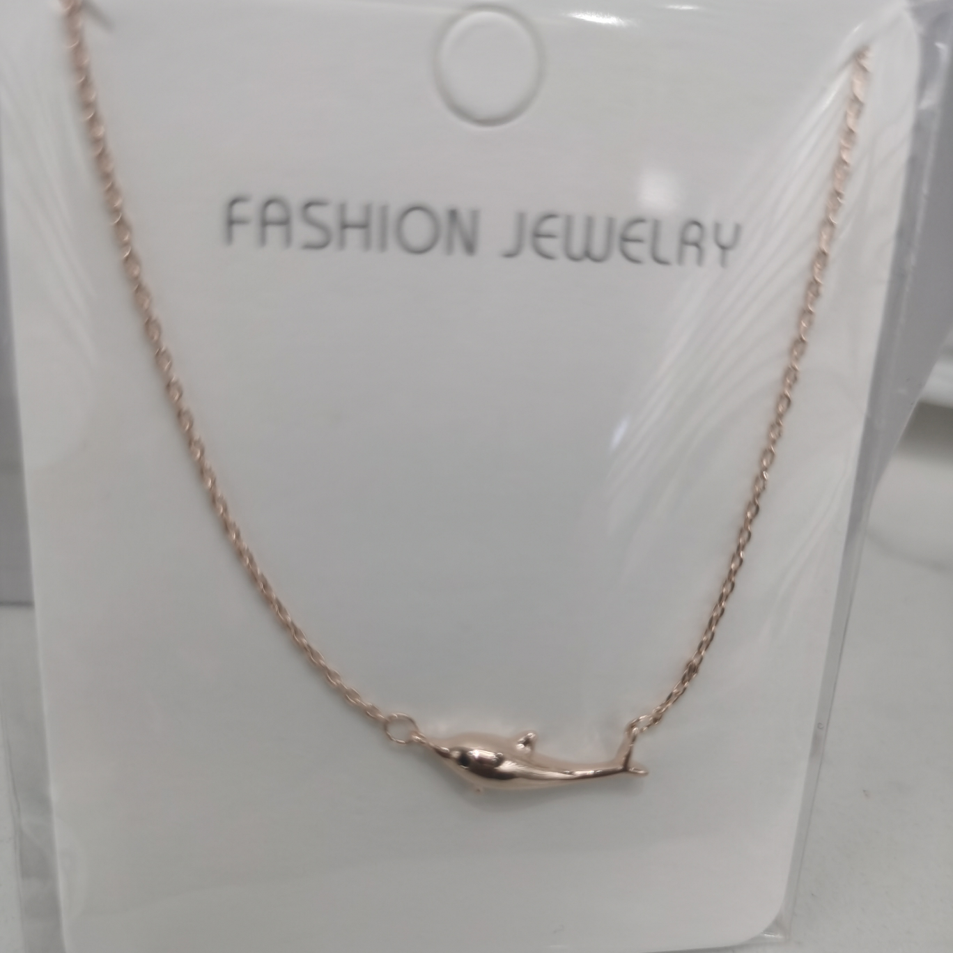 1155-2 rose gold copper necklace