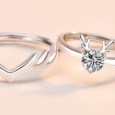 Antler ring for couples