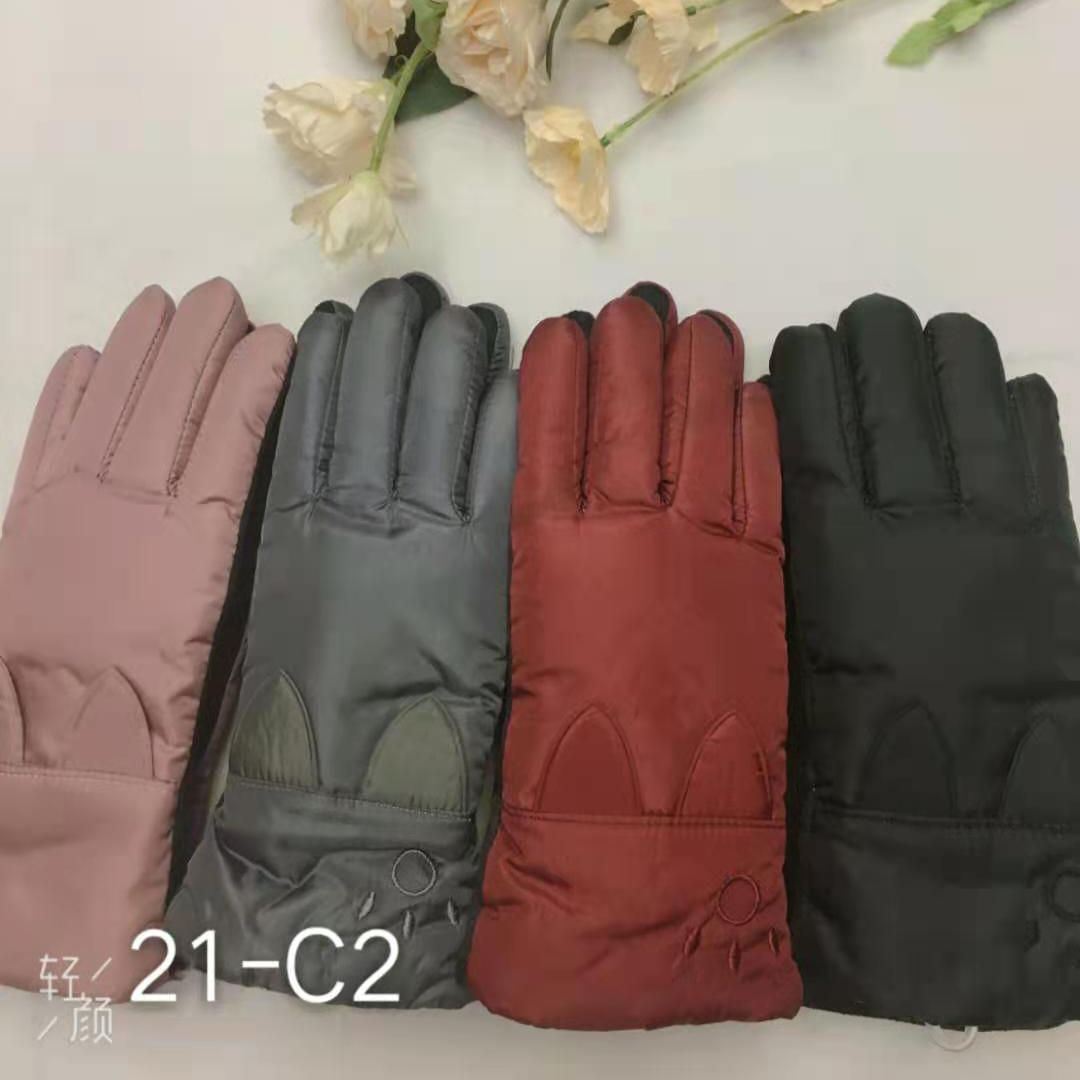 Women's casual winter thick cotton gloves full figure