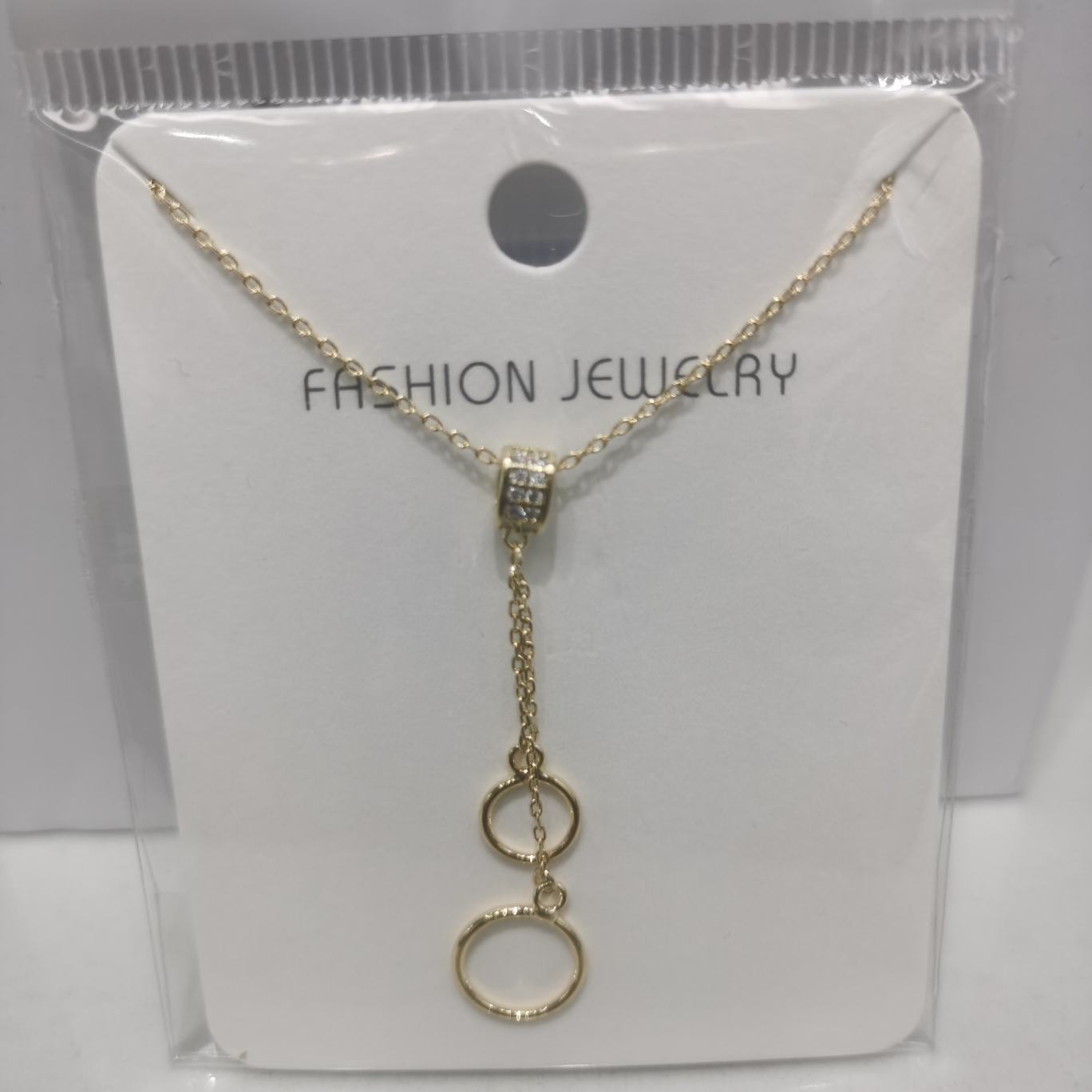2429-3 Gold copper necklace thumbnail