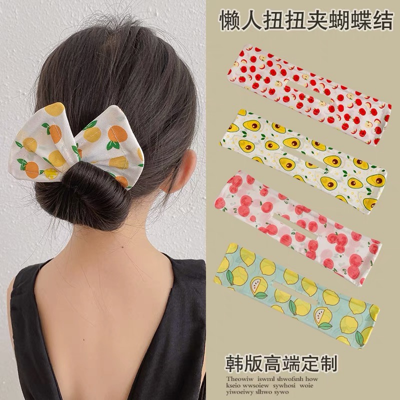 Children's Magic Twist Clip Hair tray for girls Cute bow hair tray artifact for little girls headwear Hair accessories