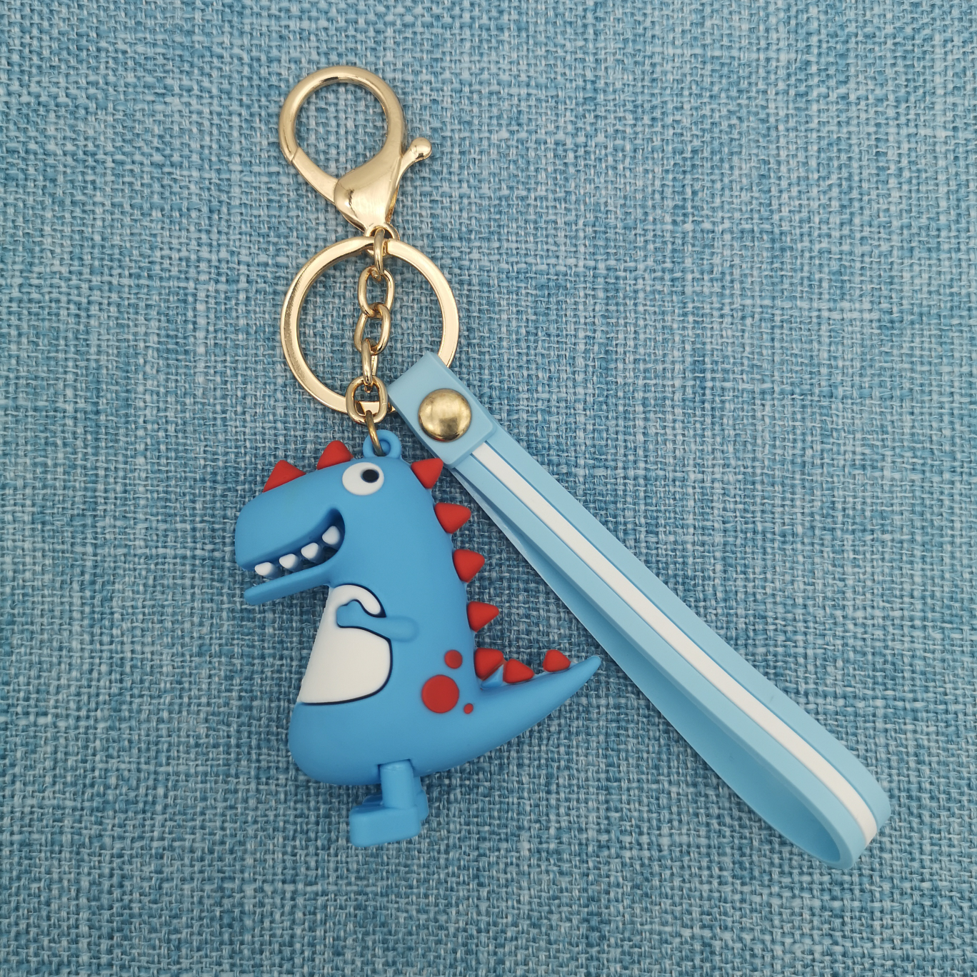 Blue Dinosaur Soft Glue Pendant