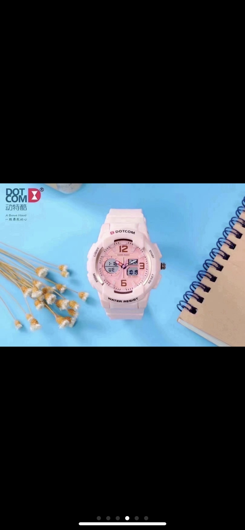 Matcha green, taro purple, popular colors, elegant style. D6033 stainless steel bezel, warm orange light, super cool dual-sized outdoor sports and leisure running hand Item Picture