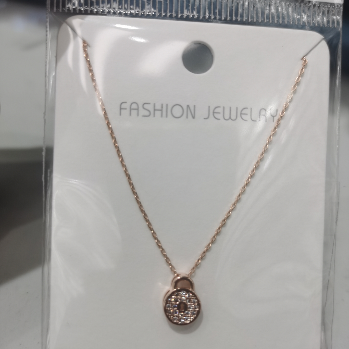 335-2 rose gold copper necklace