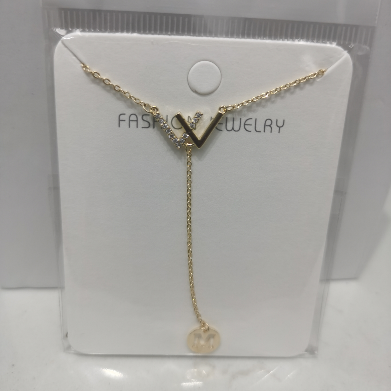 2388-3 Gold copper necklace thumbnail