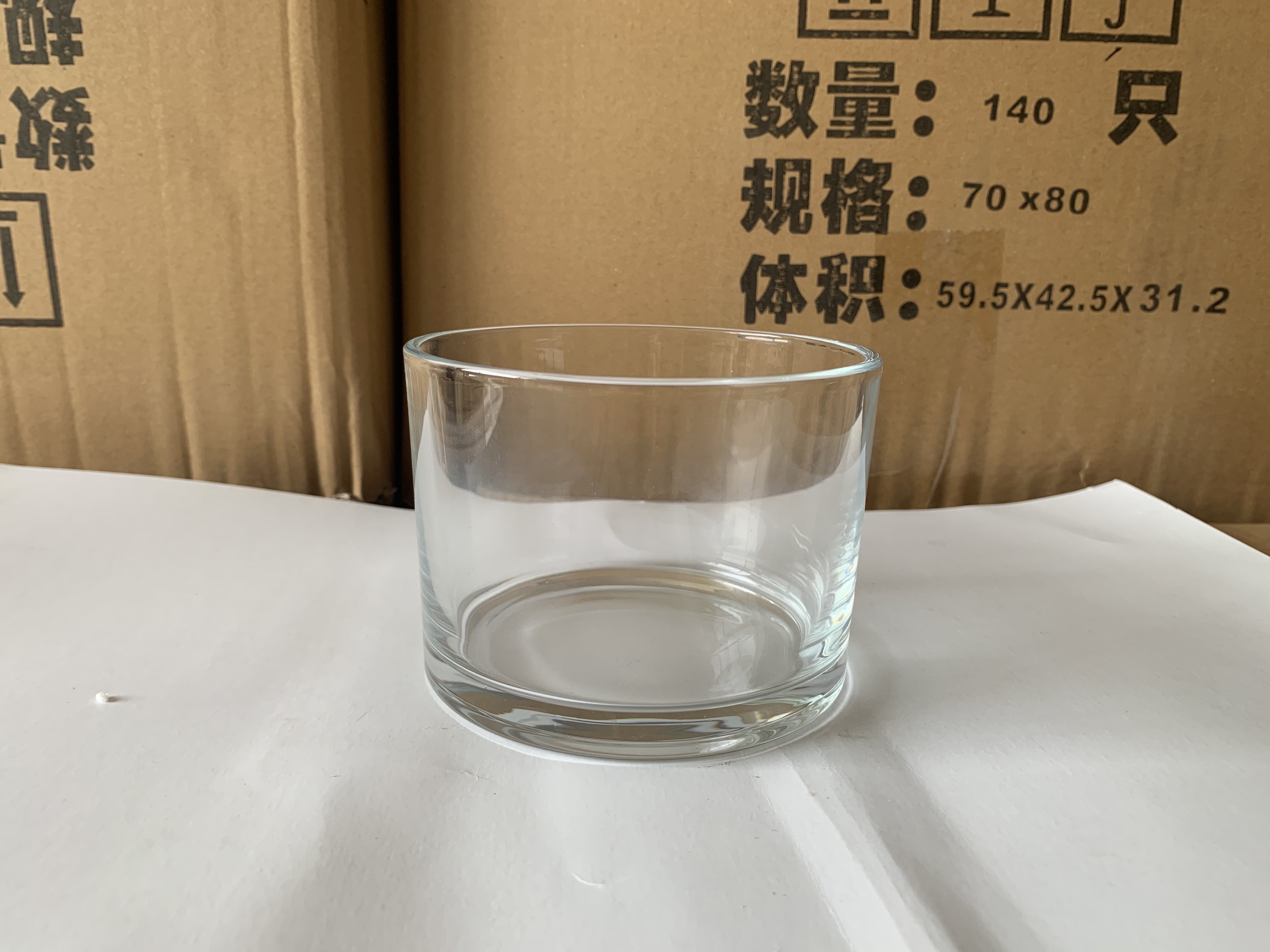 Thickened transparent glass straight tube cups, hydroponic vases, succulent flower POTS, cold drink cups, diameter wax cups, lotus vases wholesale 2 pic 2