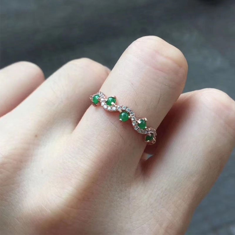 Natural stone ring