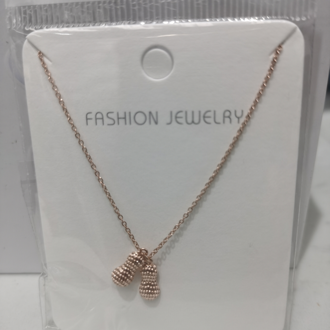 913-2 Rose gold copper necklace thumbnail