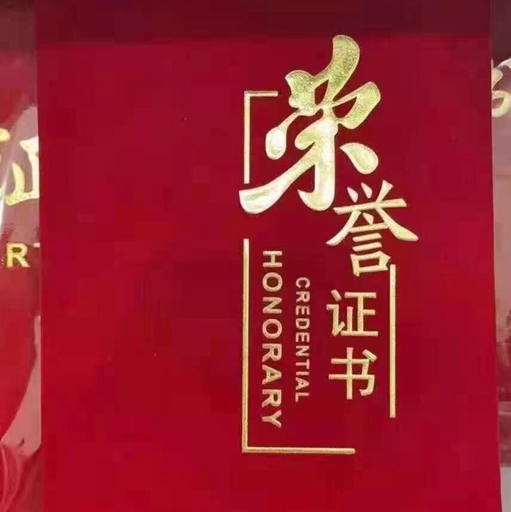 2812-12k新款压印荣誉证书
