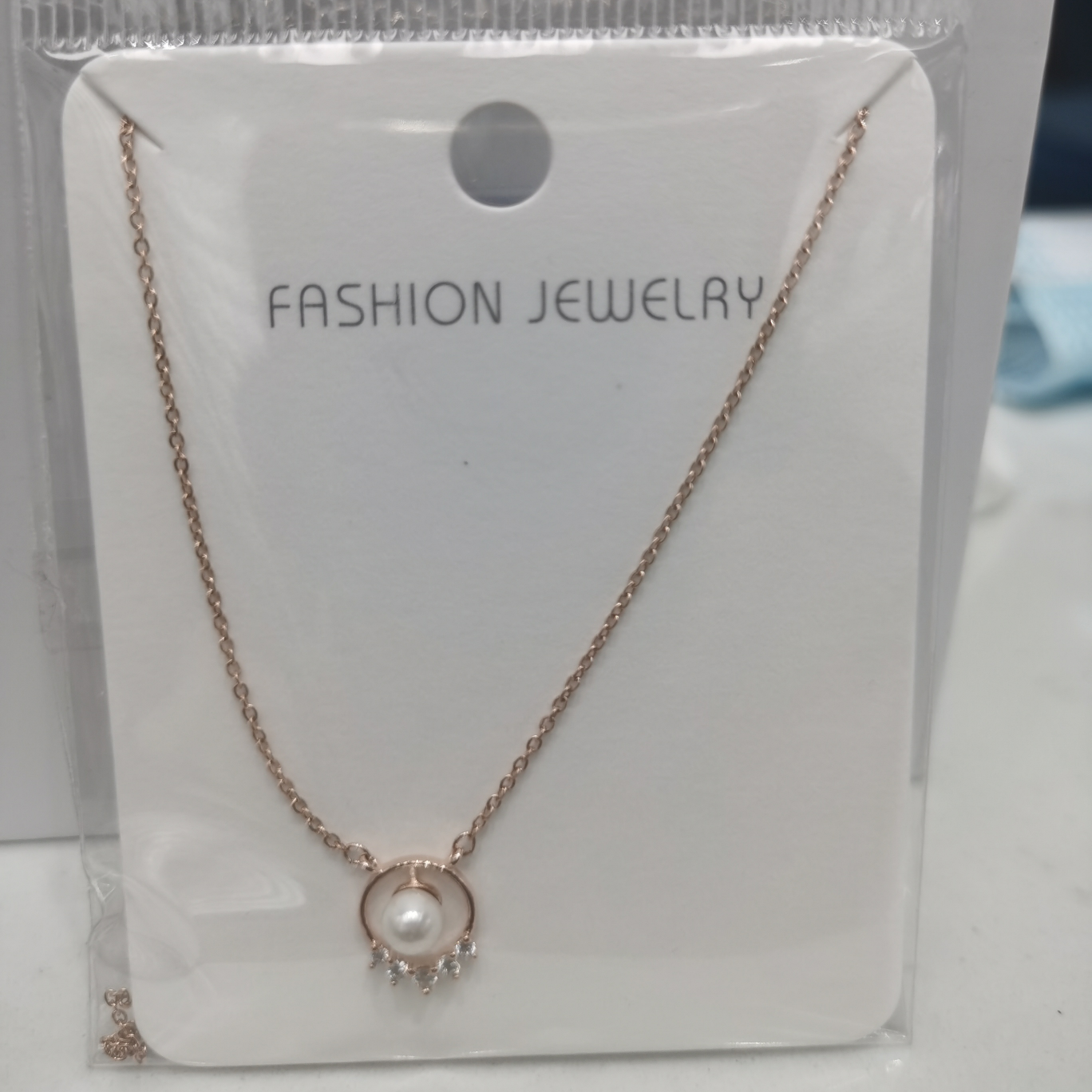 832-2 Rose gold copper necklace