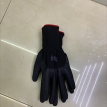 劳保手套，丁腈手套，乳胶手套，黑色起皱