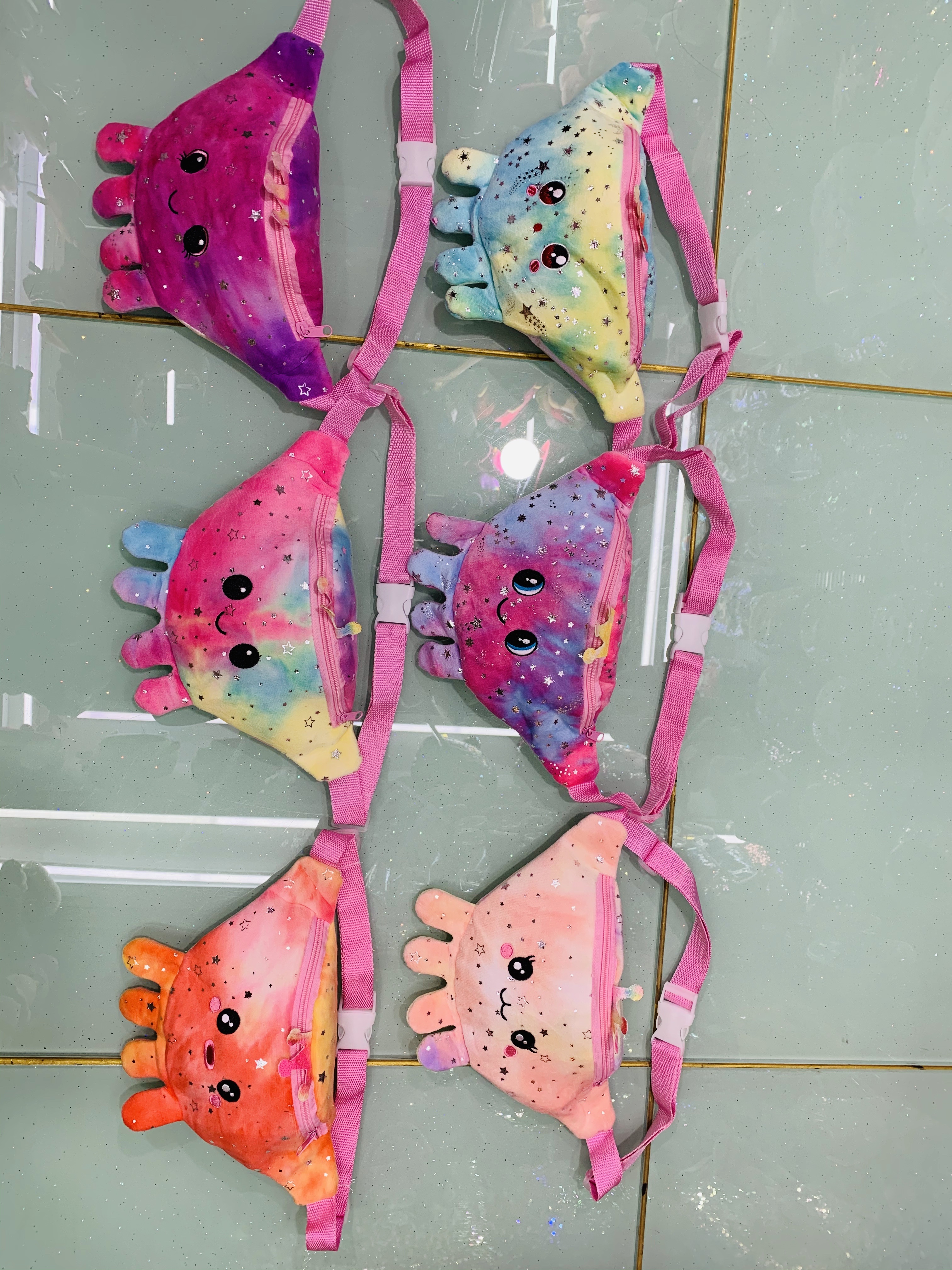Nuevo modelo pulpo fanny bag plush niños fanny bag plush cartoon fanny bag details Picture