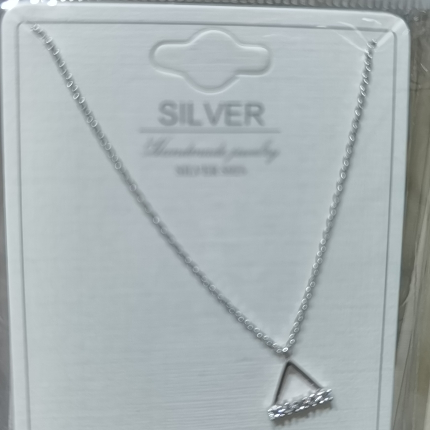 925 silver triangle necklace