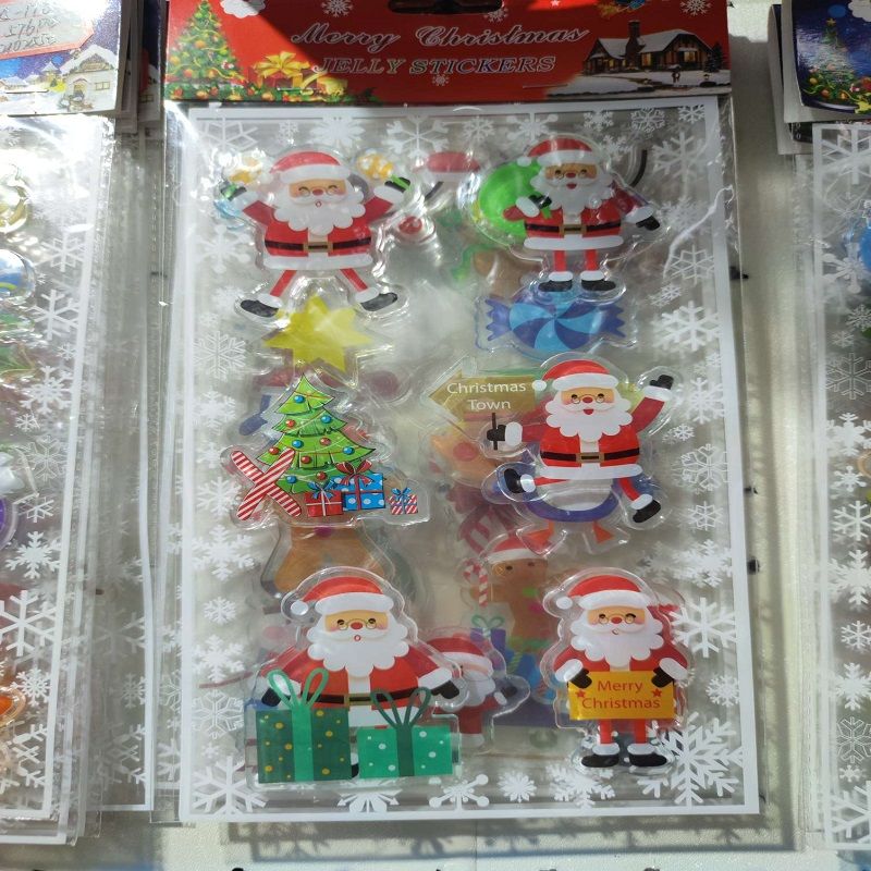 毅嘉圣诞卡通圣诞老人贴纸套装