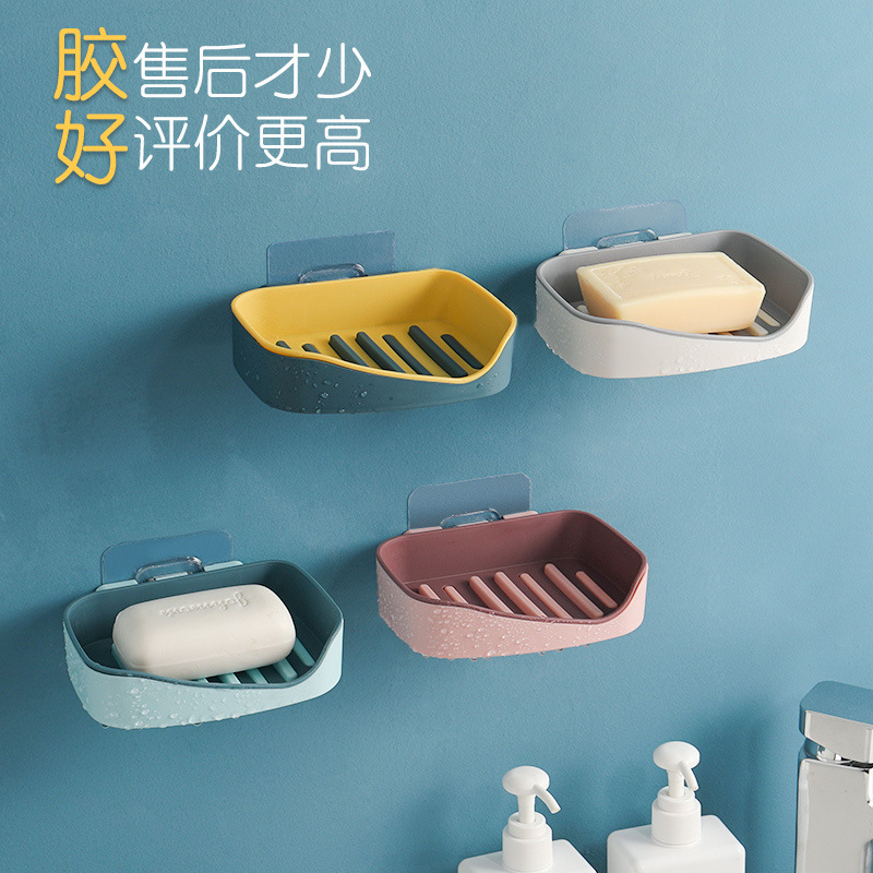 双层肥皂盒壁挂香皂架家用创意免打孔卫生间置物架沥水皂托香皂详情图12