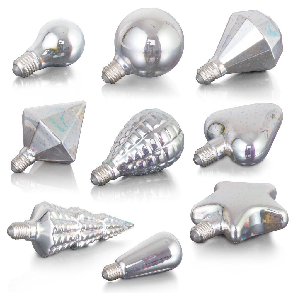 厂家直销 ST64 LED3D烟火灯泡装饰球泡白底实物图