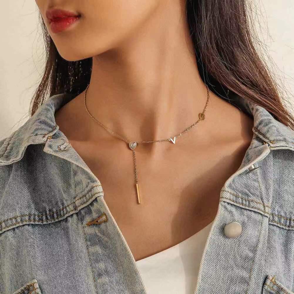 Internet hit stainless steel necklace